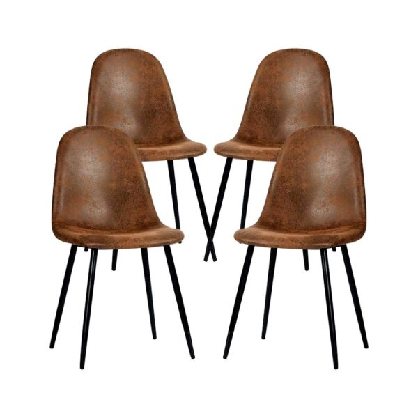 Set of 4 FurnitureR Dining Chairs For Cheap