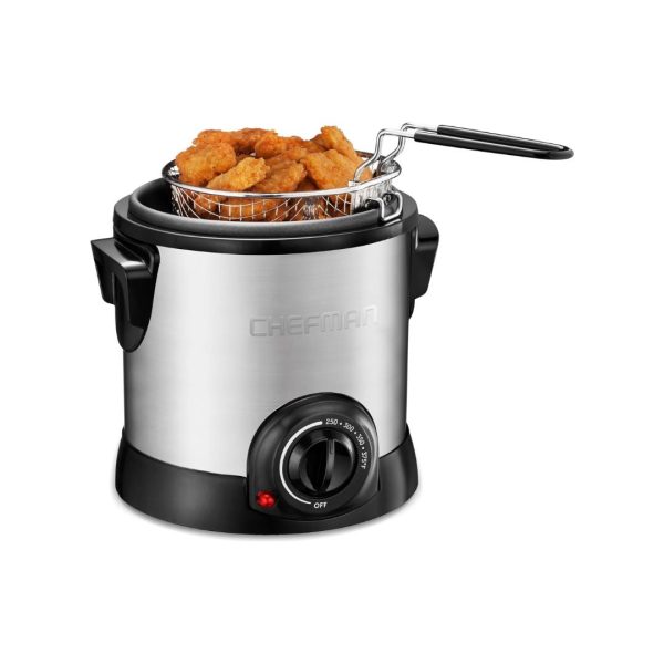 Chefman Fry Guy Deep Fryer with Removable Basket For Discount