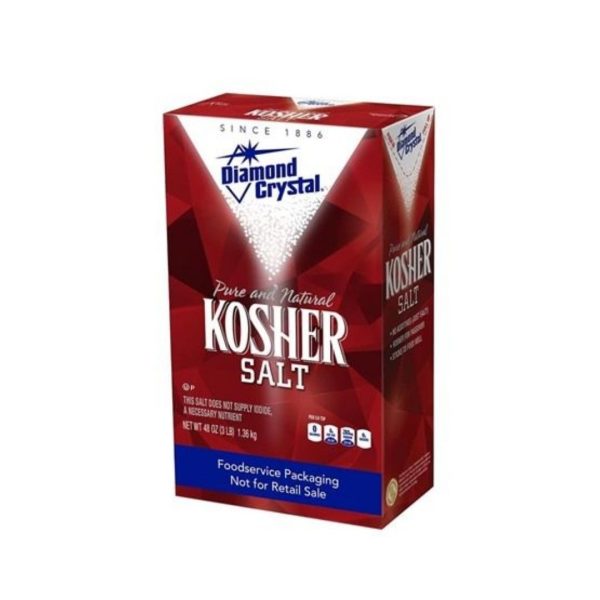 Diamond Crystal Kosher Salt 3 Pound Box, Kosher Discount